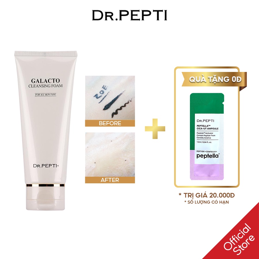 [Mã FMCGMALL -8% đơn 250K] Sữa Rửa Mặt Tạo Bọt Dr.Pepti Galacto Cleansing Foam 110ml | BigBuy360 - bigbuy360.vn