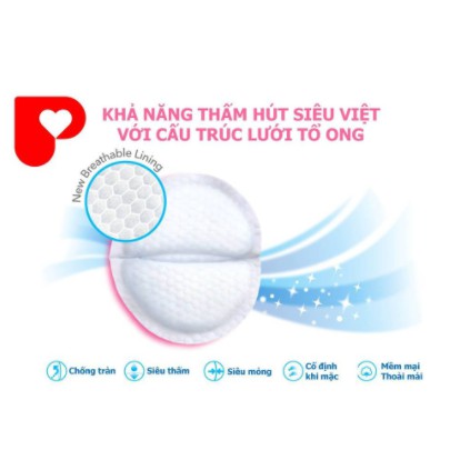 Miếng Lót Thấm Sữa Pigeon 3D Siêu Mềm ✔Hộp 30 Miếng