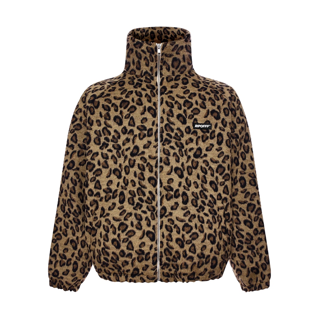 RIPOFFF Fleece Jacket - Leopard