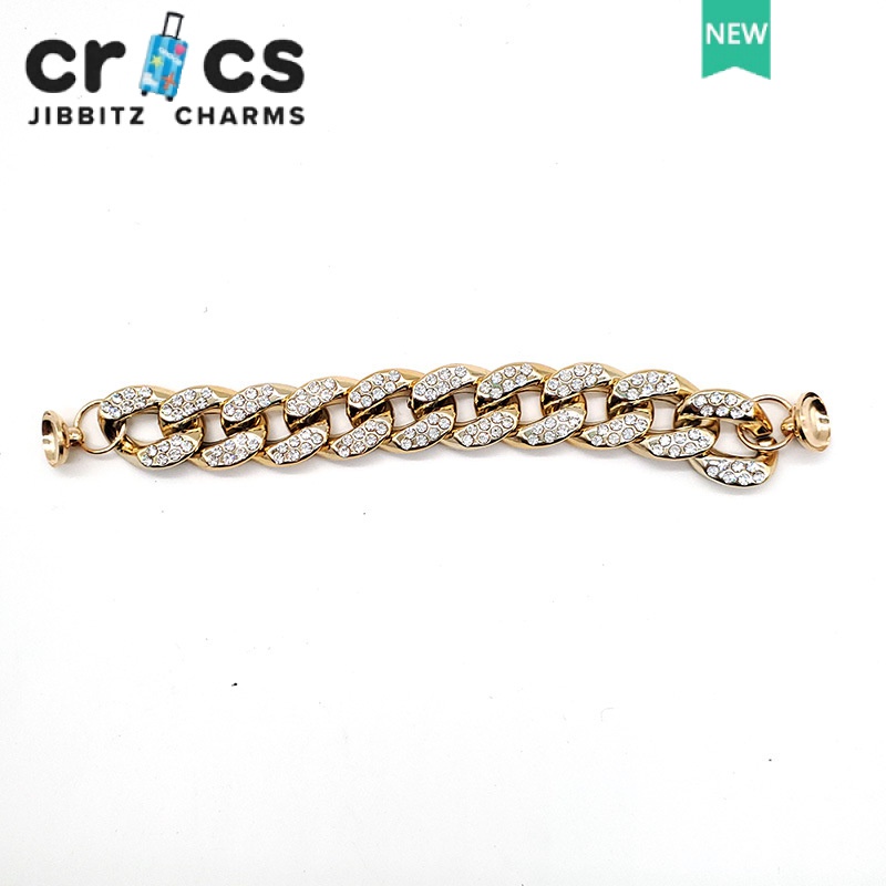 Phụ Kiện Trang Trí Giày crocs Bằng Kim Loại Đính Ngọc Trai Thời Trang