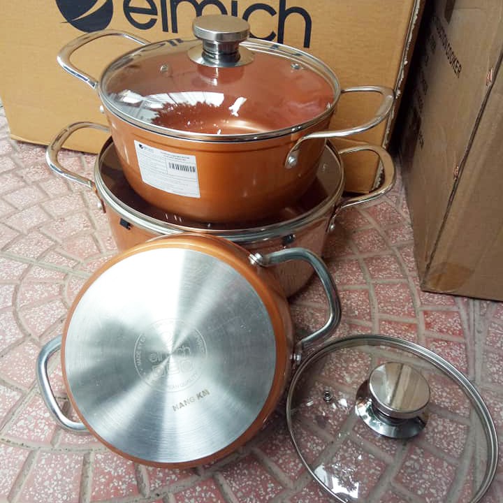 Nồi phủ sứ chống dính cao cấp Full Induction Elmich Royal Premium EL-1181 KM 26cm dùng bếp từ (Thanh Lý Không bảo hành)