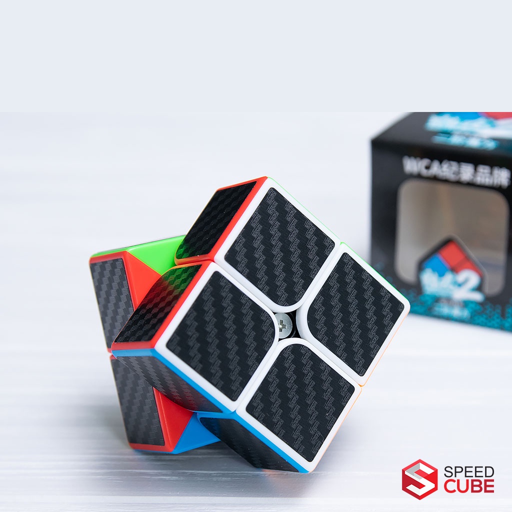 Rubik 2x2 giá rẻ carbon, rubik 2 tầng Moyu Meilong 2 WCA Carbon 2021 - shop speed cube