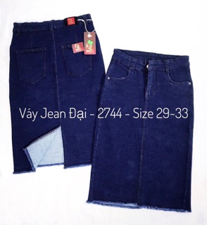 Chân váy jean giãn bigsize 30-38