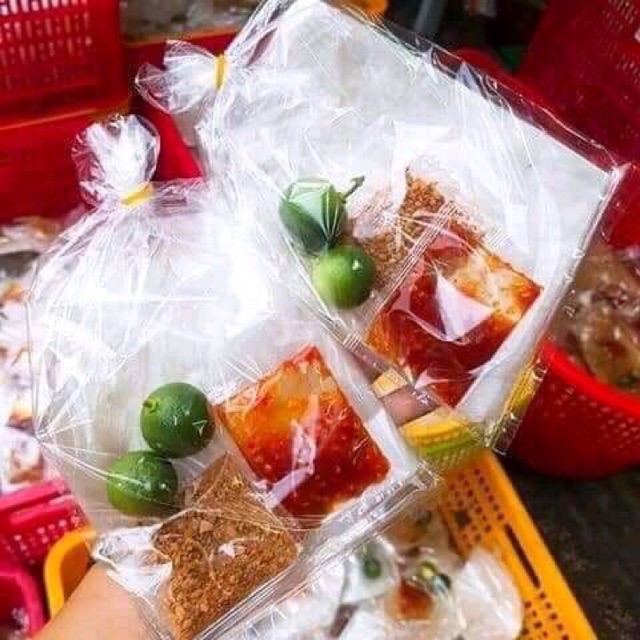 Bánh tráng phơi sương chấm sate 10b/sâu