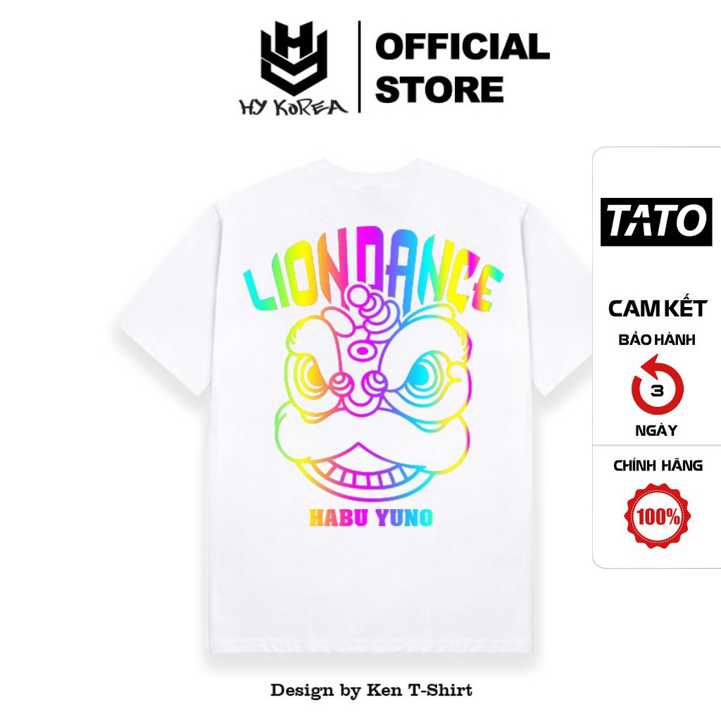 Áo Thun Phản Quang Lion Dance Cotton 75% Form Rộng Unisex Nam Nữ Đẹp. KIS OFFICIAL