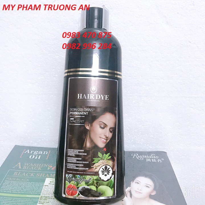 Dầu gội đầu thảo dược nâu đẹp tóc Không Cần Nhuộm HAIR DYE