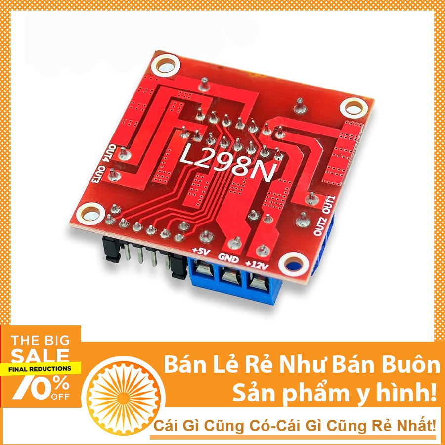 Module Điều Khiển Động Cơ L298 Đỏ