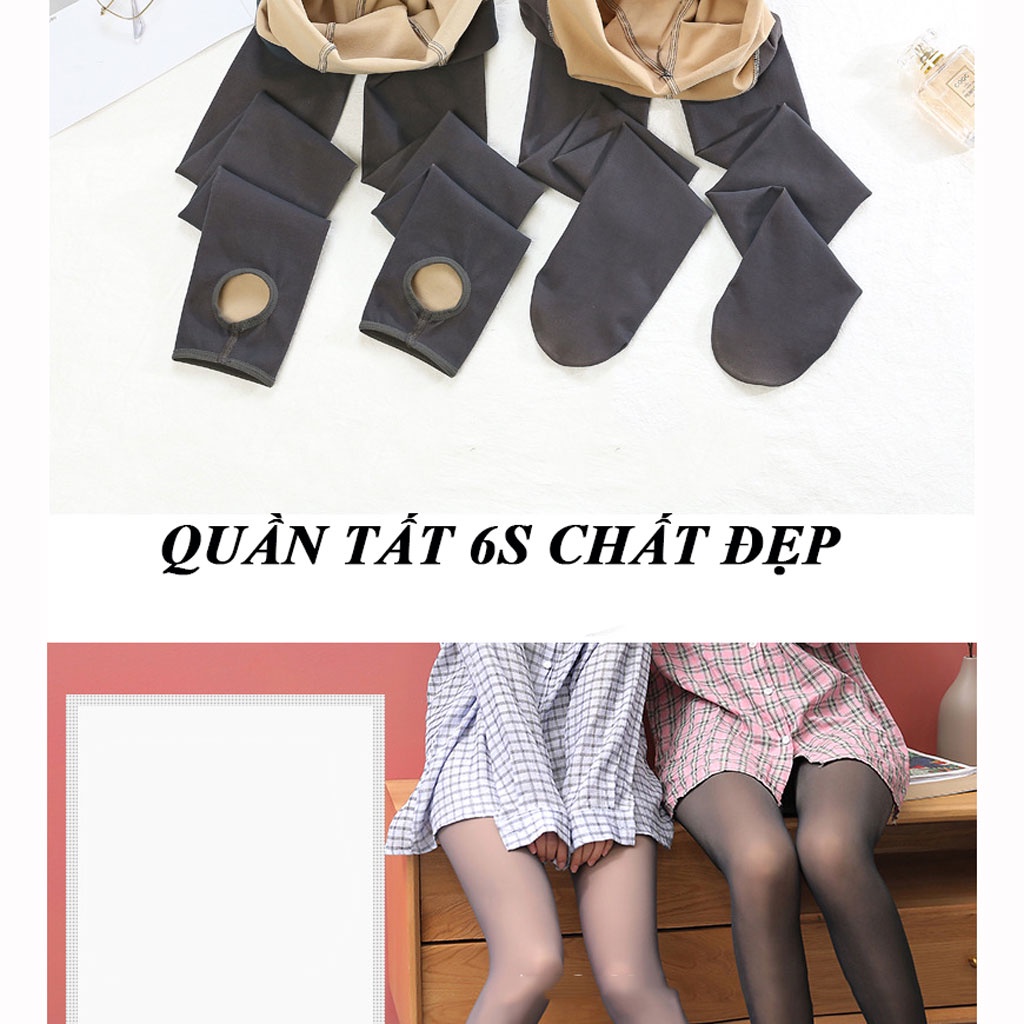 Quần tất nữ thời trang  3d 6s cả bàn chân  dày dặn co dãn ấm áp tôn dáng mặc váy xinh