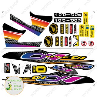 Tem xe WAVE ALPHA 100cc & 50cc ( Đời 2006 - 2016 ) Nhiều lựa chọn màu sắc - Tem 3 lớp chống phai màu