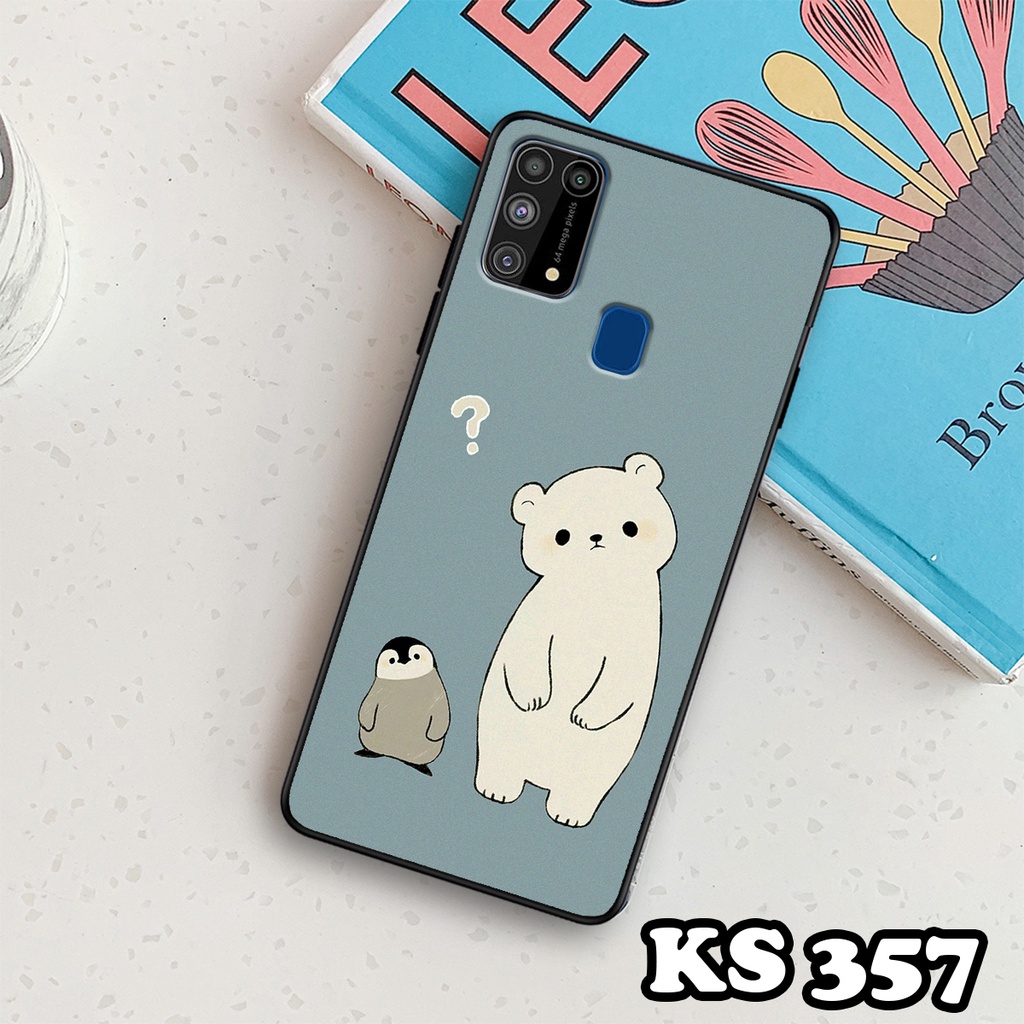 Ốp lưng Samsung M30 - Samsung M30s - Samsung M31 - Ốp in hình Cat&amp;Bear đáng yêu - Chất liệu TPU siêu bền