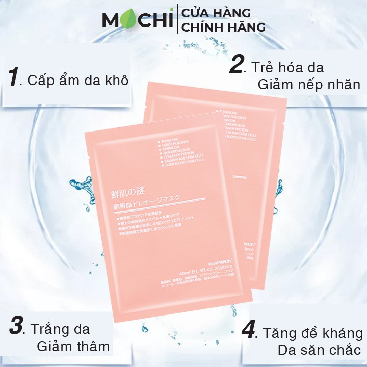 Mặt Nạ Nhau Thai Cừu Tế Bào Gốc Nhật Bản Stem Cell Rwine Beauty Trẻ Hóa, Trắng Da, Dưỡng Ẩm Chính Hãng - MOCHI SHOP