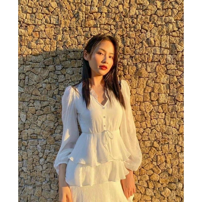 ĐẦM MAXI TRẮNG TẦNG | BigBuy360 - bigbuy360.vn