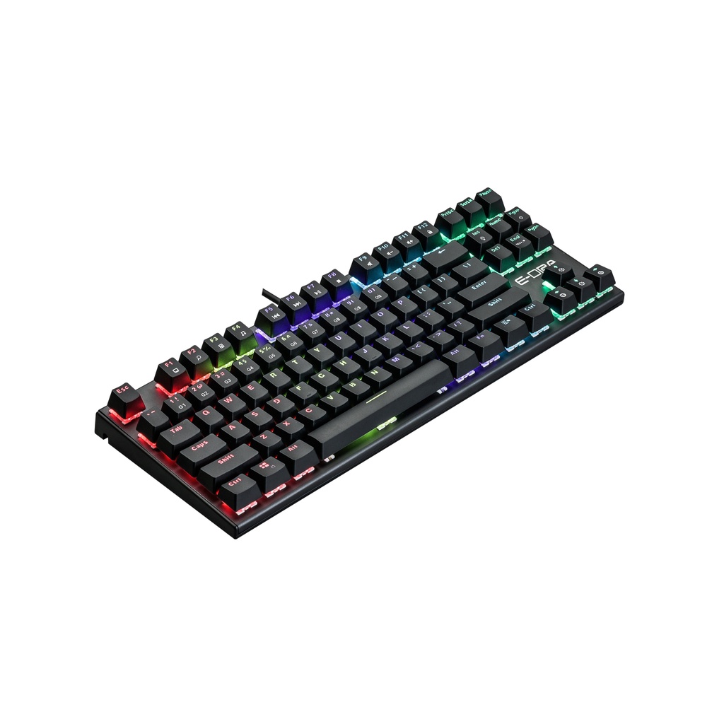 [Mã 44ELSALE2 giảm 7% đơn 300K] Bàn Phím Cơ Gaming EDRA EK3087v2 New 2021 - LED Rainbow - Bảo hành 24 tháng