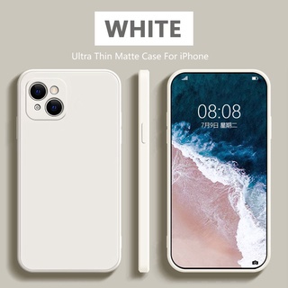 Ốp Lưng Silicone TPU Siêu Mỏng Cho iPhone 13 Pro Max 12 Mini