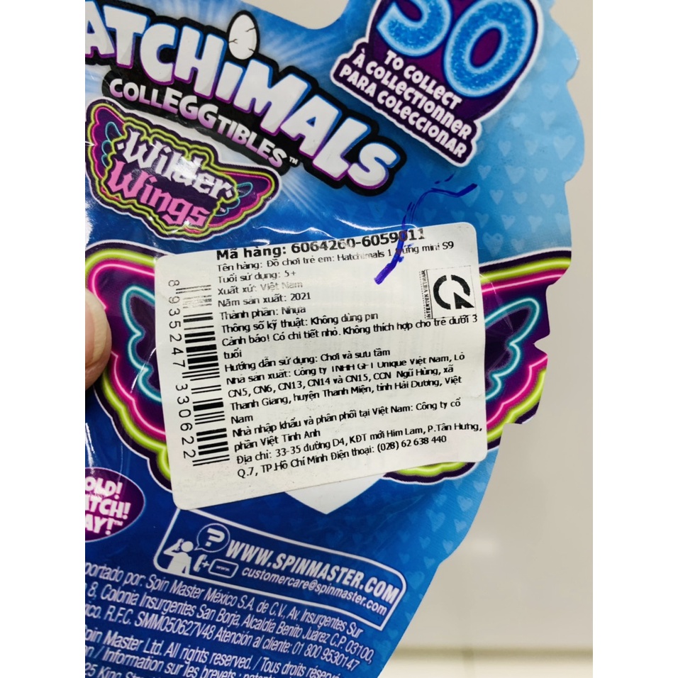 Trứng Hatchimals Colleggtibles Wilder Wings - Túi Hachimals Mùa 9 Có Cánh