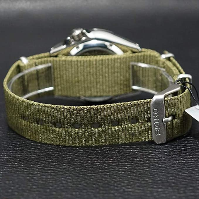 Đồng Hồ Nam Seiko 5 Sport SRPE65K1 Automatic, Dây Nato Màu Xanh Rêu , Size 40mm