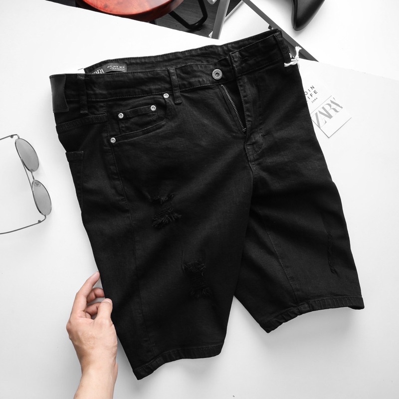 QUẦN SHORT JEAN ĐEN  VẢI DƯ VNXK CÁC HÃNG