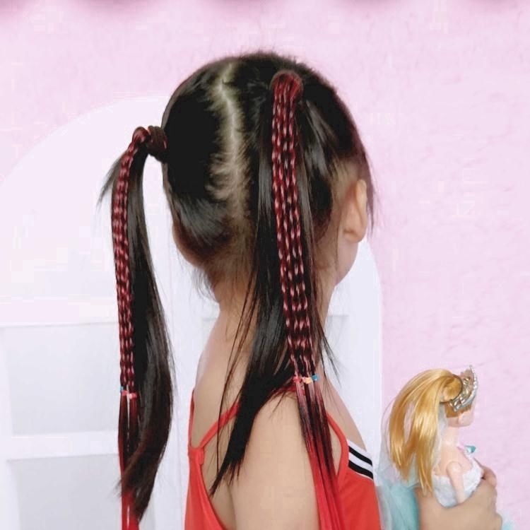 Dây buộc tóc thiết kế bện tóc nhiều màu sắc thời trang xinh xắn cho nữ