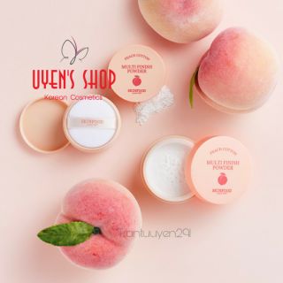 Phấn phủ bột kiềm dầu Skinfood Peach Cotton Multi Finish Powder 5gr