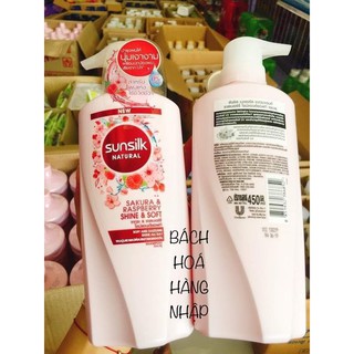 (Mẫu mới) Dầu gội SUNSILK NATURAL 450ml Thái Lan