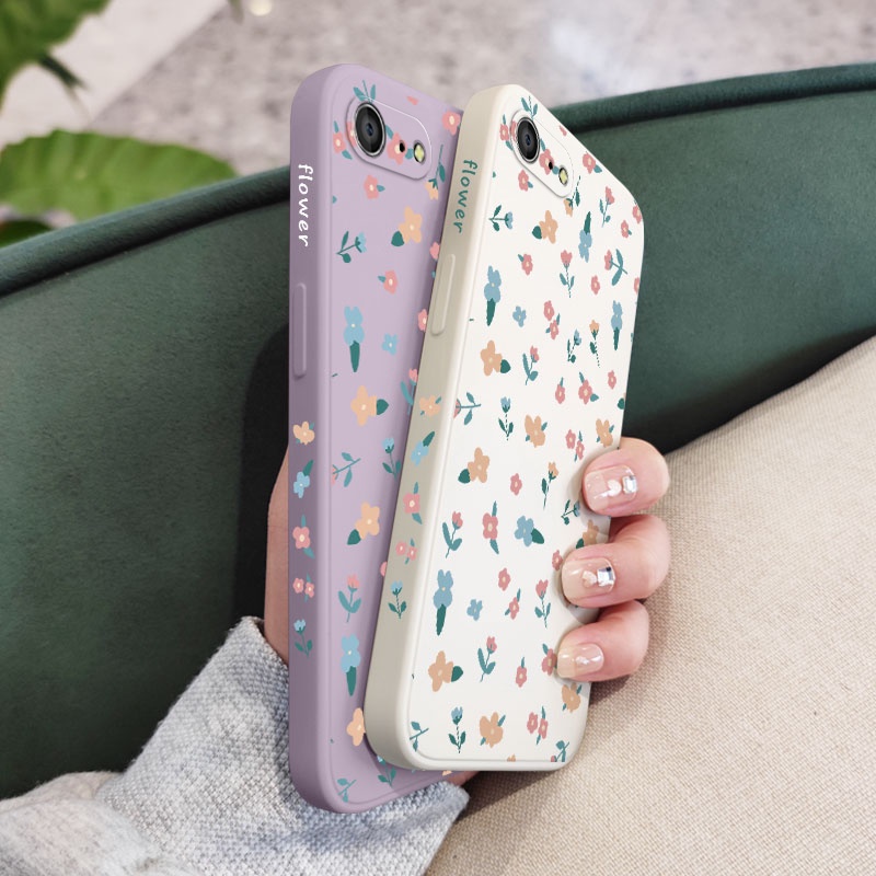 Ốp Điện Thoại Silicon Dẻo Họa Tiết Hoa Xinh Xắn Cho IPhone 8 7 Plus SE 2020 6 6S Plus