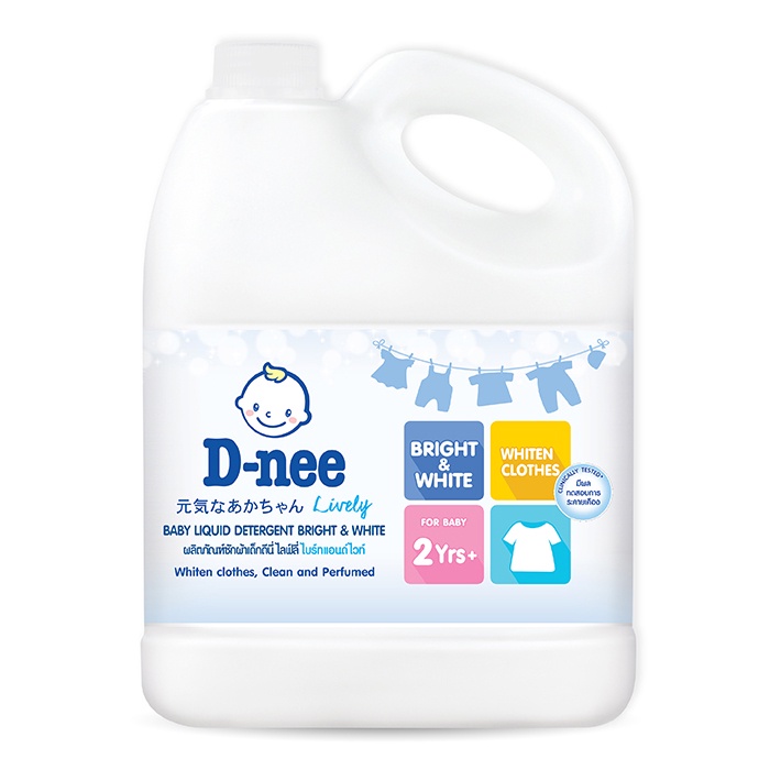 Nước Giặt Xả Quần Áo Trẻ Sơ Sinh D-NEE Hương Thơm Nhẹ Nhàng, An Toàn Cho Da Bé 3000ml/Can