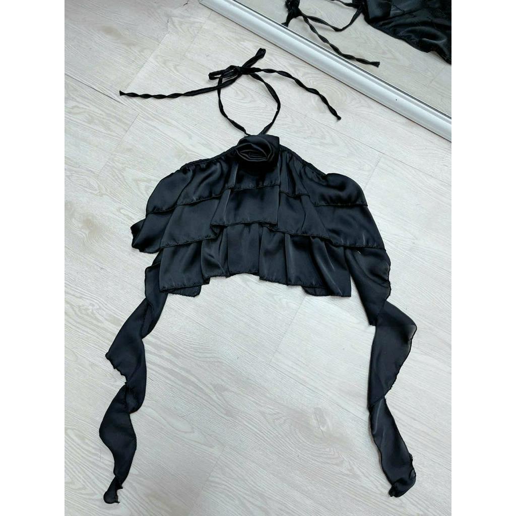 Áo hai dây croptop HOA LEN móc siêu xinh cho Nữ - alohashop91