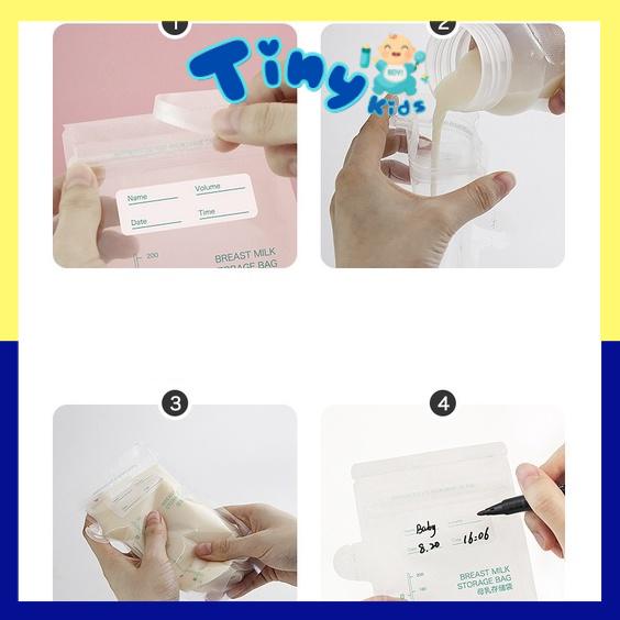 Túi trữ sữa Misuta 150/200ml, hộp 30 túi - Tiny Kids