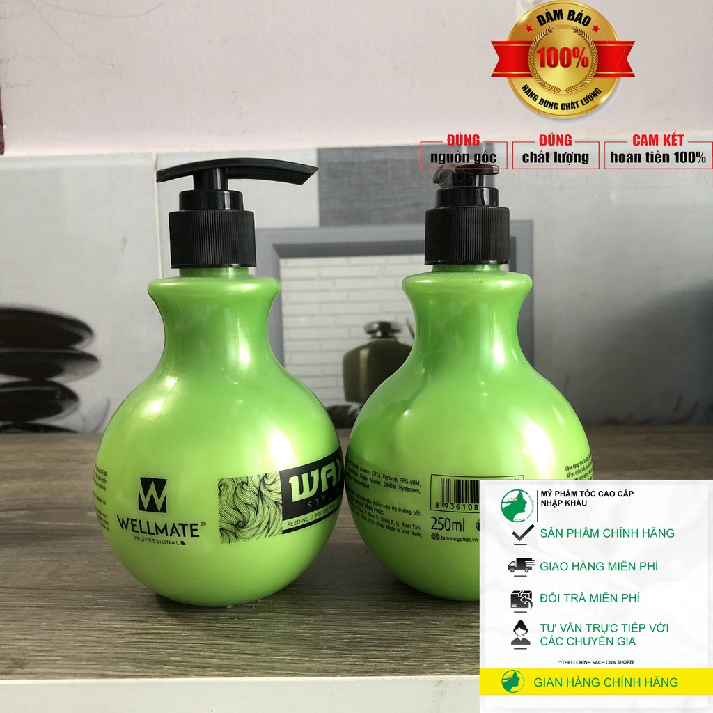 ✅ WAX GIỮ NẾP VÀ DƯỠNG DÀNH CHO TÓC UỐN XOĂN WELLMATE