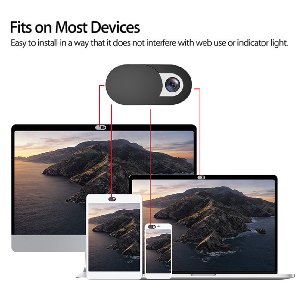 Set 2 Vỏ Bọc WebCam 1.5 Bằng Nhựa Có Nắp Trượt Thông Dụng Cho Điện Thoại / Máy Tính Bảng / Laptop | BigBuy360 - bigbuy360.vn