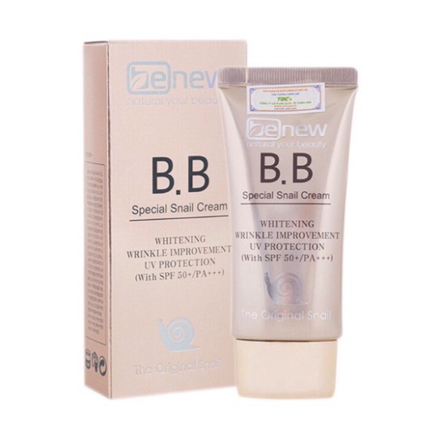 SALE2 [Chính Hãng] Kem Nền Siêu Mịn Benew Special B.B Snail Cream SALE2