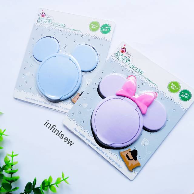 Ốp Túi Đựng Khăn Giấy Ướt Hình Chuột Mickey Minnie Miki Mini