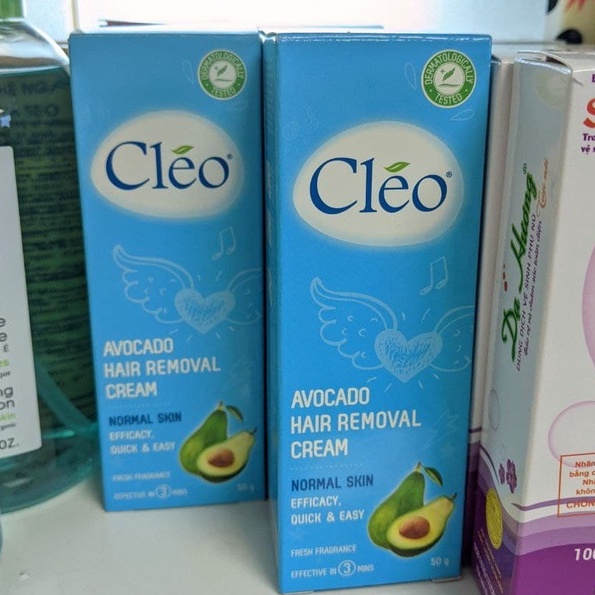 Kem tẩy lông Cléo Avocado Hair Removal Cream cho da thường 50g
