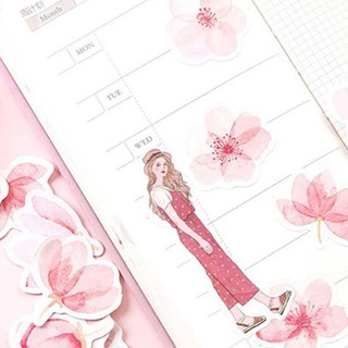 Hộp 45 sticker hoa anh đào Sakura 🌸