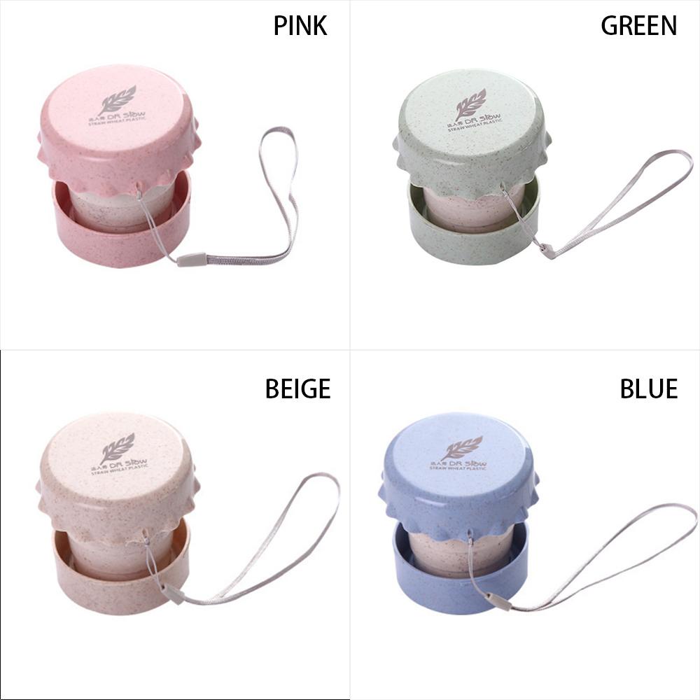 Cốc Uống Nước Mini Bằng Nhựa Rơm Lúa Mì Tiện Lợi Khi Đi Du Lịch