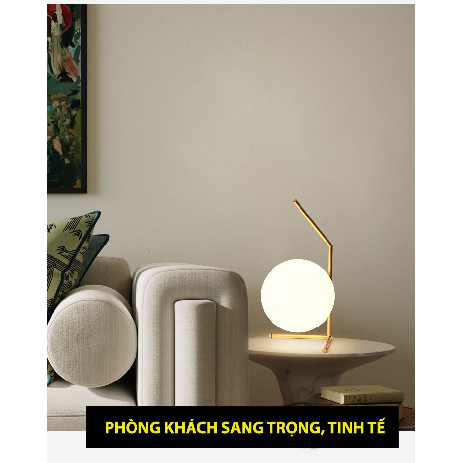 Đèn ngủ để bàn trang trí phòng ngủ, phòng khách, sang trọng tinh tế, chất liệu cao cấp, thiết kế tương lai