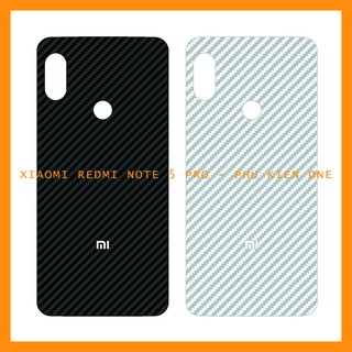 Decal dán lưng Xiaomi Redmi Note 3/ Note 3 Pro/ Note 4/ Note 4x/ Note 5 Pro/ Note 6 Pro/ Note 7 Pro vân carbon 3D