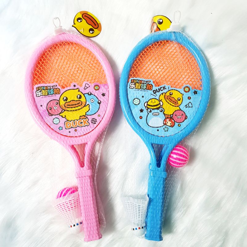 Bộ 2 vợt tennis, cầu lông xanh hồng 5720