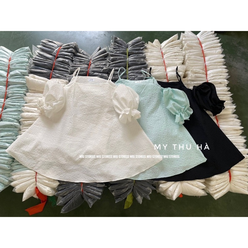 VÁY TRỄ VAI TAY BỒNG XỐP VTVTBX