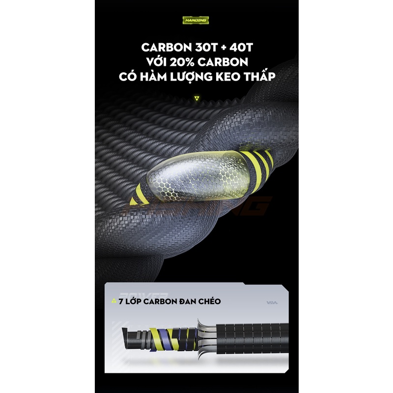 Cần Câu Săn Hàng Handing Tháp Điếu - Độ Cứng 5H - Hàng Chính Hãng