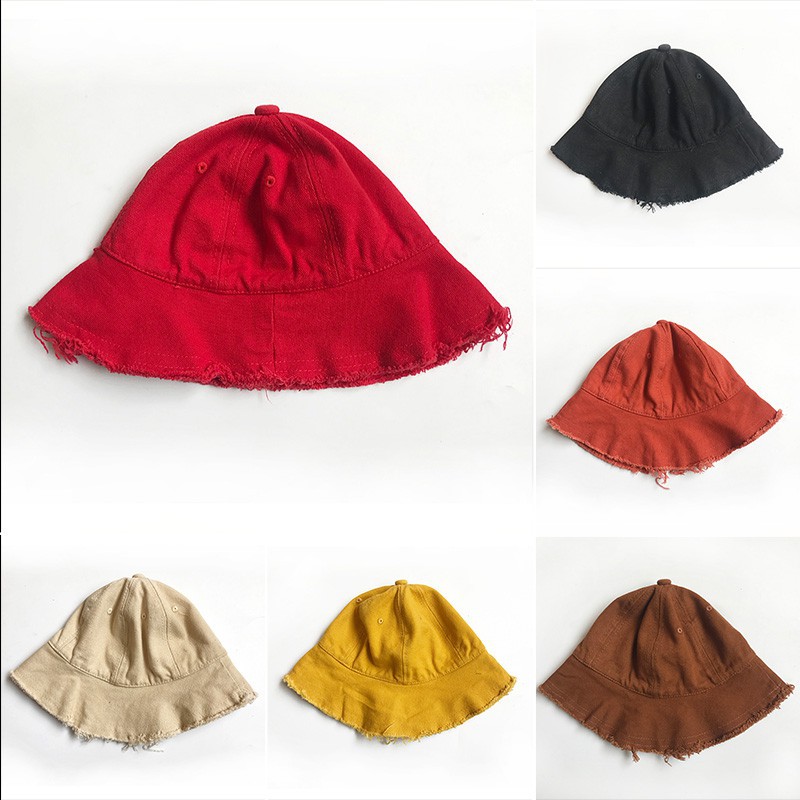 Mũ cotton denim đi biển dành cho bé