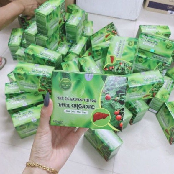 Trà cà gai leo Vita Organic 30túi x 5g (hỗ trợ gan, ăn kiêng, keto)