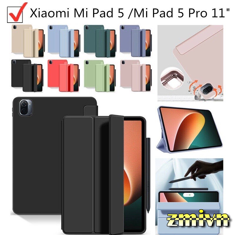 Bao da Xiaomi Pad 5 pro MiPad 5 11 inch 2021 nắp nam châm đóng mở tự động
