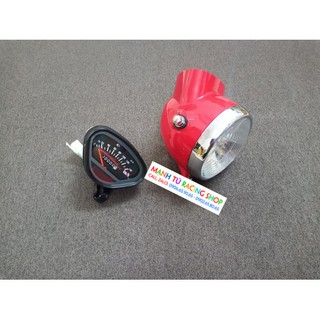 Chóa pha xe 67 đỏ ATE hàng nhập cumbo 3 món pha đèn đồng hồ gáo đè