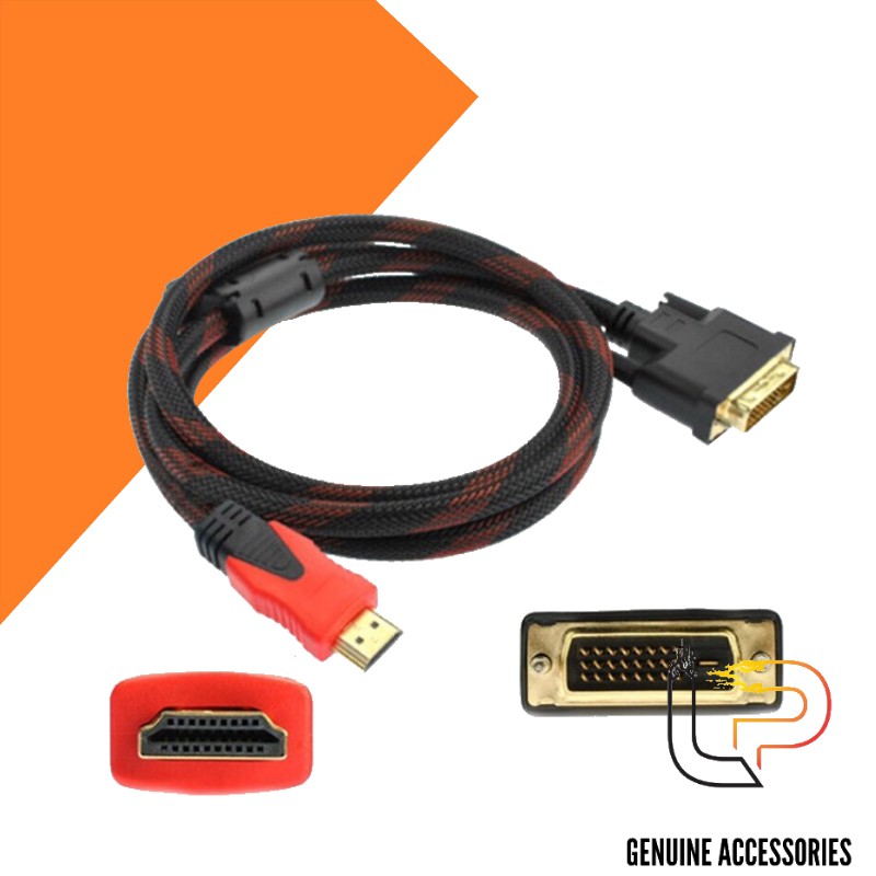 Cáp chuyển DVI 24+1 ra HDMI dài 1.5m