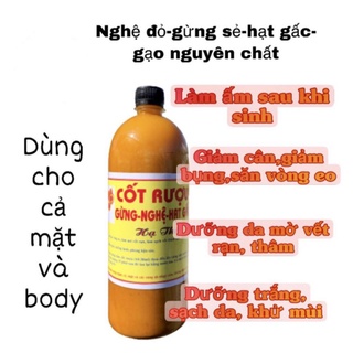 CỐT RƯỢU GỪNG-NGHỆ-HẠT GẤC HẠ THỔ