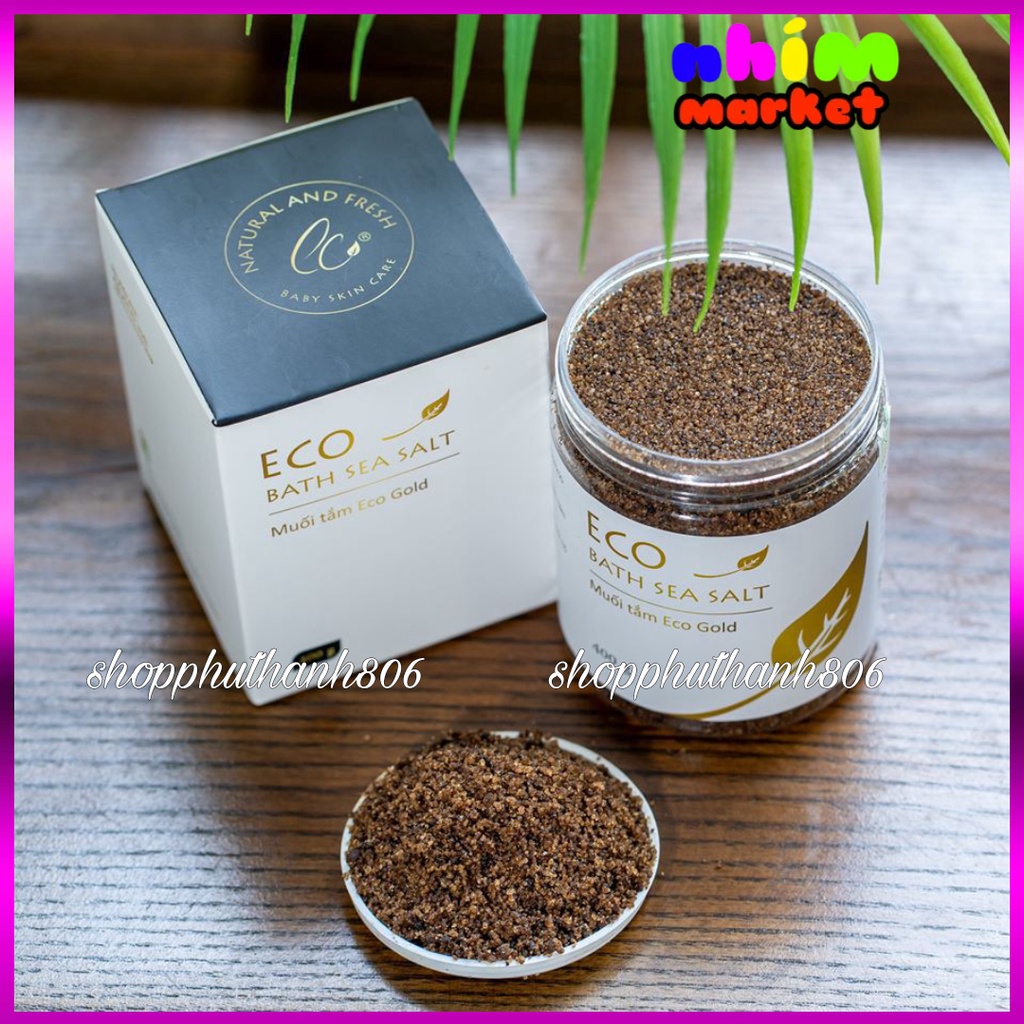  (COMBO 3) MUỐI TẮM THẢO DƯỢC ECO GOLD 400G - TẶNG 1 MUỐI ECO 200G