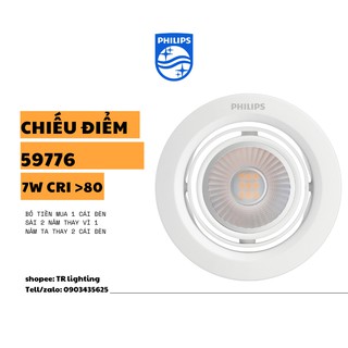 [ HÀNG CHÍNH HÃNG ] [ GIÁ TỐT] [ HÌNH THẬT ] Bóng Đèn Spotlight âm trần 7w Philips 59776 Pomeron CHẤT LƯỢNG CAO