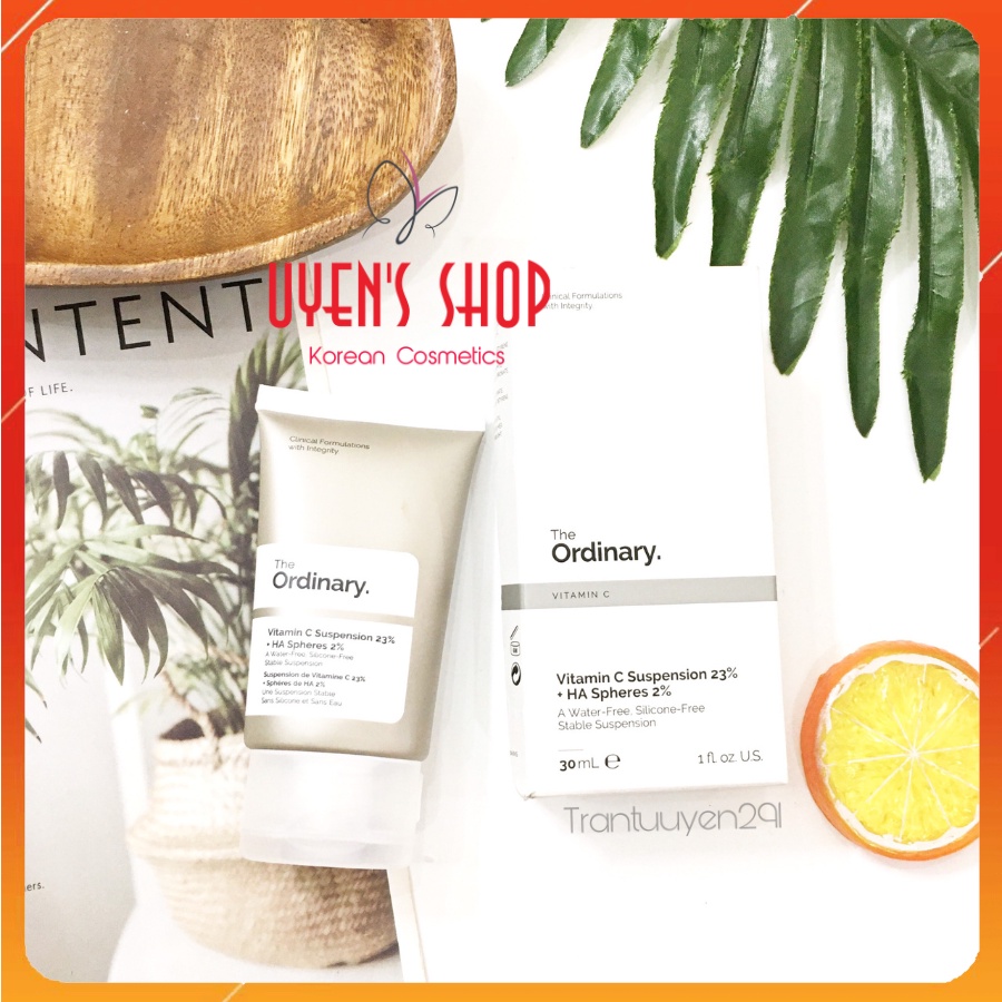 (Bill Hàn) Kem Dưỡng trắng Sáng Da The Ordinary Vitamin C Suspension 23% + HA Spheres 2% 30ml