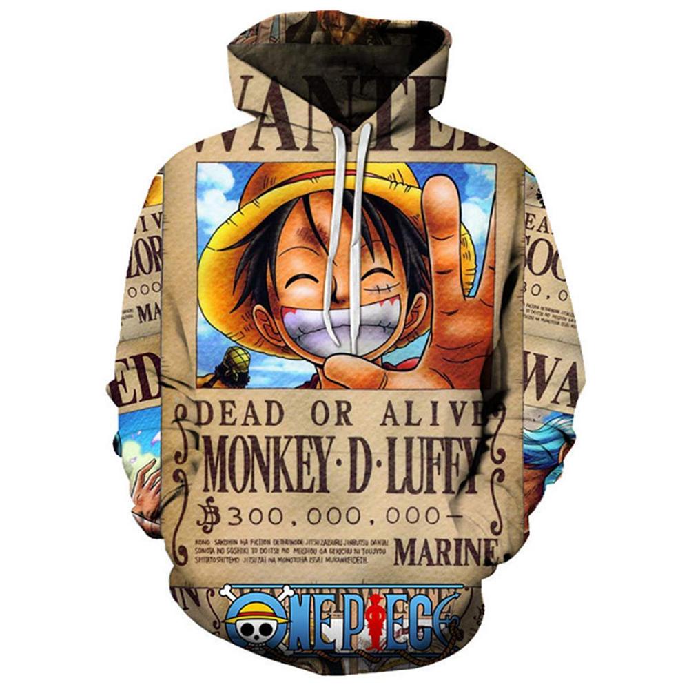 Áo Hoodie In Hình Monkey D Luffy Ace Sabo Shanks Law Battle 3D Anime One Piece